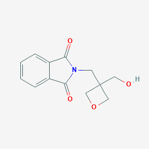 molecular formula C13H13NO4 B188356 2-((3-(羟甲基)氧杂环戊-3-基)甲基)异吲哚-1,3-二酮 CAS No. 156276-40-3
