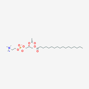 molecular formula C27H54NO8P B018836 1-Heptadecanoyl-2-acetyl-sn-glycero-3-phosphocholine CAS No. 104585-73-1