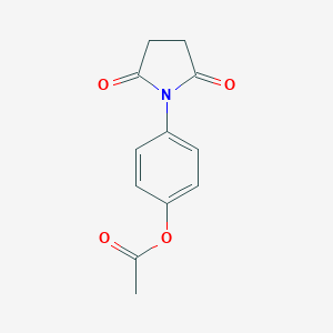 molecular formula C12H11NO4 B188388 [4-(2,5-Dioxopyrrolidin-1-yl)phenyl] acetate CAS No. 249277-70-1