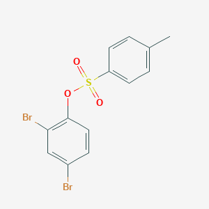 molecular formula C13H10Br2O3S B188390 2,4-Dibromophenyl 4-methylbenzenesulfonate CAS No. 6286-84-6