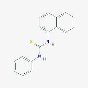 molecular formula C17H14N2S B188395 Urea, 1-(1-naphthyl)-3-phenyl-2-thio- CAS No. 24775-57-3