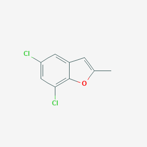 molecular formula C9H6Cl2O B188408 Benzofuran, 5,7-dichloro-2-methyl- CAS No. 42969-85-7