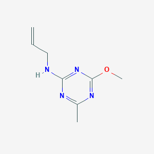 molecular formula C8H12N4O B188422 4-methoxy-6-methyl-N-(prop-2-en-1-yl)-1,3,5-triazin-2-amine CAS No. 112738-95-1