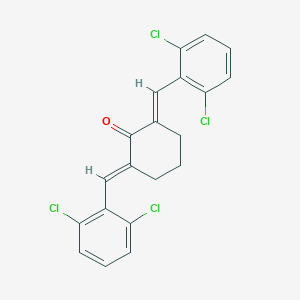 (2E,6E)-2,6-bis(2,6-dichlorobenzylidene)cyclohexanone