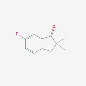 molecular formula C11H11FO B188441 6-Fluoro-2,2-dimethylindan-1-one CAS No. 198341-10-5