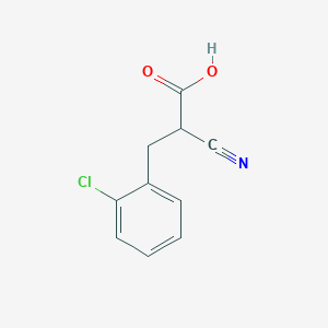 molecular formula C10H8ClNO2 B188446 3-(2-Chlorophenyl)-2-cyanopropanoic acid CAS No. 14650-19-2