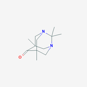 1,3-Diazatricyclo(3.3.1.1(sup 3,7))decan-6-one, 2,2,5,7-tetramethyl-
