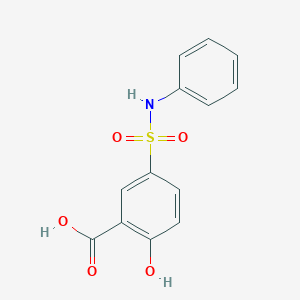 Benzoic acid, 2-hydroxy-5-[(phenylamino)sulfonyl]-