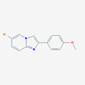 molecular formula C14H11BrN2O B188456 6-Bromo-2-(4-methoxyphenyl)imidazo[1,2-a]pyridine CAS No. 452967-40-7