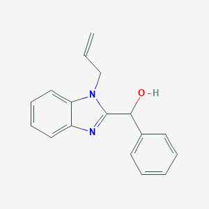 molecular formula C17H16N2O B188457 phenyl[1-(prop-2-en-1-yl)-1H-1,3-benzodiazol-2-yl]methanol CAS No. 5660-43-5