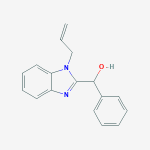 molecular formula C17H16N2O B188457 (1-Allyl-1H-benzoimidazol-2-yl)-phenyl-methanol CAS No. 5660-43-5