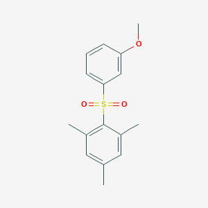molecular formula C16H18O3S B188458 2-(3-Methoxyphenyl)sulfonyl-1,3,5-trimethylbenzene CAS No. 21213-30-9