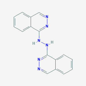 molecular formula C16H12N6 B018847 1-(2-Phthalazin-1-ylhydrazino)phthalazine CAS No. 24030-07-7