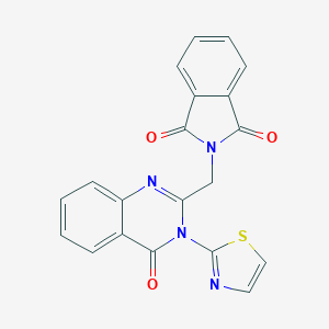 2-[[4-Oxo-3-(1,3-thiazol-2-yl)quinazolin-2-yl]methyl]isoindole-1,3-dione
