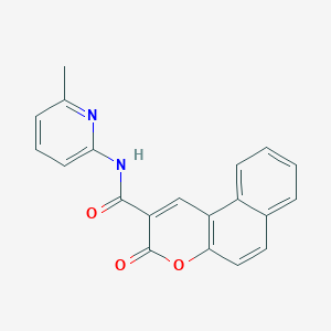 N-(6-methylpyridin-2-yl)-3-oxobenzo[f]chromene-2-carboxamide