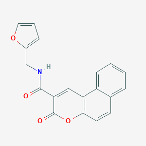N-(furan-2-ylmethyl)-3-oxobenzo[f]chromene-2-carboxamide