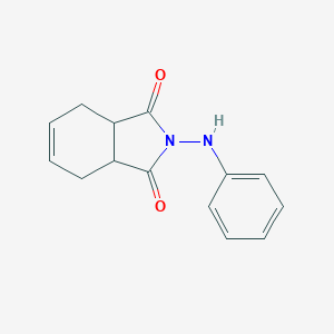 molecular formula C14H14N2O2 B188499 1H-异吲哚-1,3(2H)-二酮，3a,4,7,7a-四氢-2-(苯胺基)- CAS No. 61152-63-4
