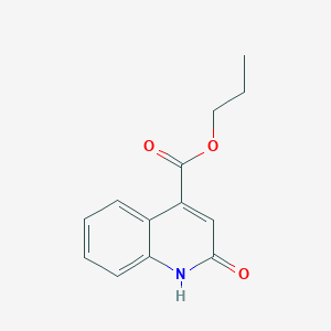 molecular formula C13H13NO3 B188501 Propyl 2-hydroxyquinoline-4-carboxylate CAS No. 4564-64-1