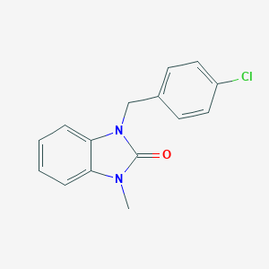 molecular formula C15H13ClN2O B188505 1-(4-Chloro-benzyl)-3-methyl-1,3-dihydro-benzoimidazol-2-one CAS No. 5701-03-1