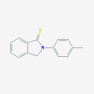 molecular formula C15H13NS B188512 1H-Isoindole-1-thione, 2,3-dihydro-2-(4-methylphenyl)- CAS No. 89313-78-0