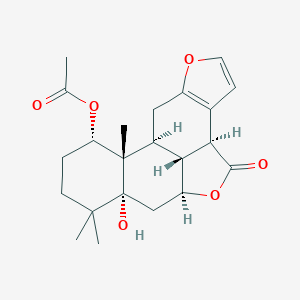 molecular formula C22H28O6 B018852 Caesalmin B 