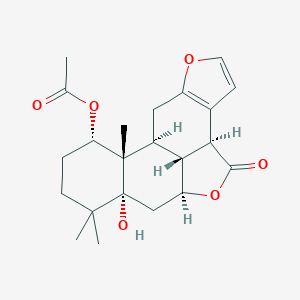molecular formula C22H28O6 B018852 Caesalmin B CAS No. 352658-23-2