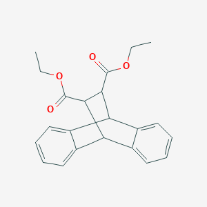 molecular formula C22H22O4 B188542 9,10-Ethanoanthracene-11,12-dicarboxylic acid, 9,10-dihydro-, diethyl ester CAS No. 93368-53-7