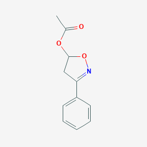 molecular formula C11H11NO3 B188554 3-Phenyl-5-acetoxy-2-isoxazoline CAS No. 7064-07-5