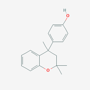 molecular formula C18H20O2 B188558 Phenol, 4-(3,4-dihydro-2,2,4-trimethyl-2H-1-benzopyran-4-yl)- CAS No. 472-41-3