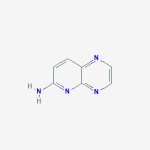 molecular formula C7H6N4 B188559 吡啶并[2,3-b]吡嗪-6-胺 CAS No. 65257-68-3
