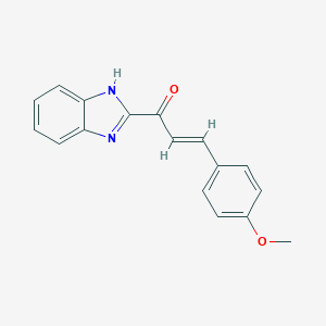 molecular formula C17H14N2O2 B188562 1-(1H-Benzimidazol-2-yl)-3-(4-methoxyphenyl)-2-propen-1-one CAS No. 20224-09-3
