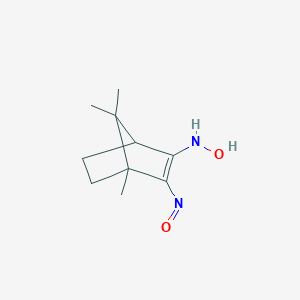 molecular formula C10H16N2O2 B188564 N-(4,7,7-trimethyl-3-nitroso-2-bicyclo[2.2.1]hept-2-enyl)hydroxylamine CAS No. 6624-51-7