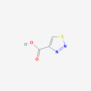 molecular formula C3H2N2O2S B188567 1,2,3-Thiadiazole-4-carboxylic acid CAS No. 4100-13-4