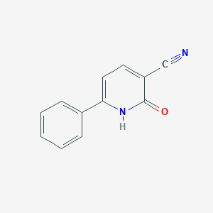 molecular formula C12H8N2O B188569 2-Oxo-6-phenyl-1,2-dihydropyridine-3-carbonitrile CAS No. 43083-13-2