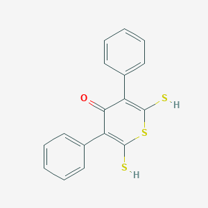 molecular formula C17H12OS3 B188574 2,6-Dimercapto-3,5-diphenyl-4H-thiopyran-4-one CAS No. 1913-90-2
