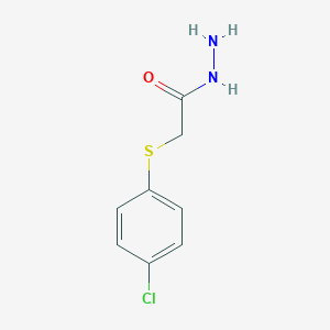 molecular formula C8H9ClN2OS B188581 2-[(4-Chlorophenyl)sulfanyl]acetohydrazide CAS No. 75150-40-2