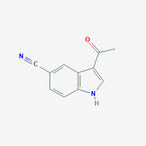 molecular formula C11H8N2O B188582 3-Acetyl-indole-5-carbonitrile CAS No. 17380-19-7