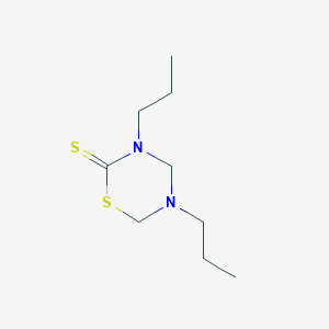 molecular formula C9H18N2S2 B188588 3,5-Dipropyl-1,3,5-thiadiazinane-2-thione CAS No. 52416-62-3