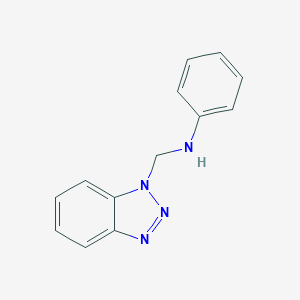 molecular formula C13H12N4 B188598 1-[(Phenylamino)methyl]benzotriazole CAS No. 62001-29-0