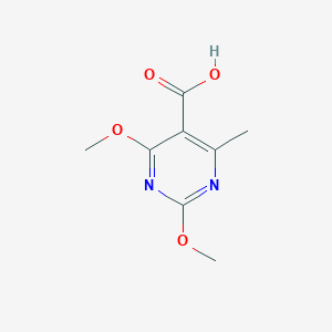 molecular formula C8H10N2O4 B188603 2,4-Dimethoxy-6-methylpyrimidine-5-carboxylic acid CAS No. 106852-32-8
