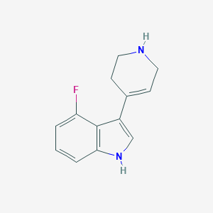 molecular formula C13H13FN2 B188632 4-Fluoro-3-(1,2,3,6-tetrahydropyridin-4-yl)-1H-indole CAS No. 185255-80-5