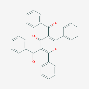 B188635 4H-Pyran-4-one, 3,5-dibenzoyl-2,6-diphenyl- CAS No. 34959-15-4