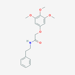 B188638 N-(2-Phenylethyl)-2-(3,4,5-trimethoxyphenoxy)acetamide CAS No. 116876-80-3