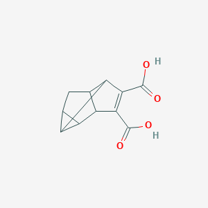 molecular formula C11H10O4 B188639 Tetracyclo[4.3.0.02,4.03,7]non-8-ene-8,9-dicarboxylic acid CAS No. 10560-28-8