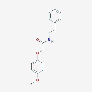 molecular formula C17H19NO3 B188640 2-(4-methoxyphenoxy)-N-(2-phenylethyl)acetamide CAS No. 21197-91-1