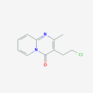 molecular formula C11H11ClN2O B018865 3-(2-chloroethyl)-2-methyl-4H-pyrido[1,2-a]pyrimidin-4-one CAS No. 41078-70-0