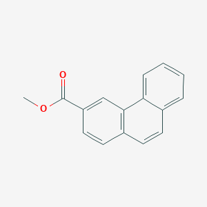 molecular formula C16H12O2 B188656 Methyl phenanthrene-3-carboxylate CAS No. 5345-98-2