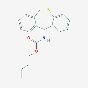 molecular formula C19H21NO2S B188659 Butyl (6,11-dihydrodibenzo(b,e)thiepin-11-yl)carbamate CAS No. 74797-20-9