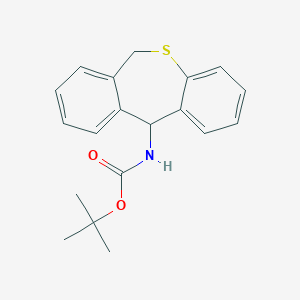 molecular formula C19H21NO2S B188663 1,1-Dimethylethyl (6,11-dihydrodibenzo(b,e)thiepin-11-yl)carbamate CAS No. 51065-32-8