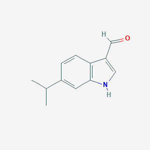 molecular formula C12H13NO B188664 6-Isopropylindole-3-carboxaldehyde CAS No. 170489-34-6